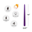 10 Inch Purple Taper Candles (1 Dozen)