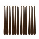 10 Inch Brown Taper Candles (144pcs/Case) Bulk