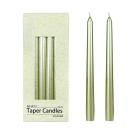 10 Inch Metallic Gold Taper Candles (144pcs/Case) Bulk