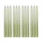 10 Inch Metallic Gold Taper Candles (1 Dozen)