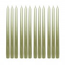 12 Inch Metallic Gold Taper Candles (144pcs/Case) Bulk