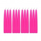 6 Inch Hot Pink Taper Candles (1 Dozen)