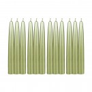 6 Inch Metallic Gold Taper Candles (1 Dozen)