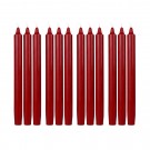 10 Inch Red Straight Taper Candles (144pcs/Case) Bulk