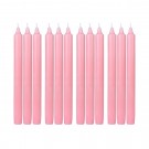 10 Inch Light Rose Straight Taper Candles (1 Dozen)