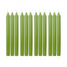 10 Inch Sage Green Straight Taper Candles (1 Dozen)