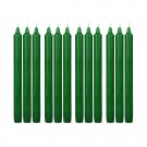 10 Inch Hunter Green Straight Taper Candles (144pcs/Case) Bulk