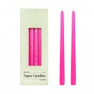 12 Inch Hot Pink Taper Candles (144pcs/Case) Bulk