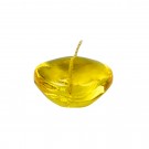 1.75 Inch Clear Yellow Gel Floating Candles (144pcs/Case) Bulk