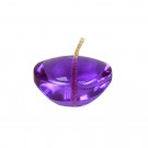 1.75 Inch Clear Purple Gel Floating Candles (12pc/Box)