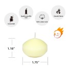1 3/4 Inch Ivory Floating Candles (144pcs/Case) Bulk