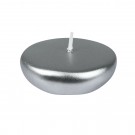 2 1/4 Inch Metallic Silver Floating Candles (96pcs/Case) Bulk