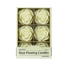 3 Inch Ivory Rose Floating Candles (144pcs/Case) Bulk
