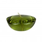 3 Inch Clear Sage Green Gel Floating Candles (72pcs/Case) Bulk