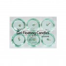 3 Inch Clear Aqua Gel Floating Candles (6pc/Box)