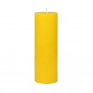3 x 9 Inch Yellow Citronella Pillar Candle