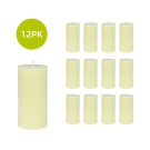 3 x 6 Inch Pale Ivory Pillar Candles(12pcs/Case) Bulk