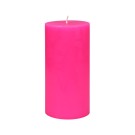3 x 6 Inch Hot Pink Pillar Candle