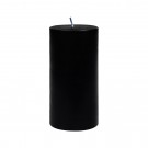 3 x 6 Inch Black Pillar Candle