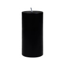 3 x 6 Inch Black Pillar Candle