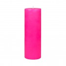 3 x 9 Inch Hot Pink Pillar Candle