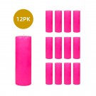 3 x 9 Inch Hot Pink Pillar Candles (12pcs/Case) Bulk