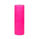 3 x 9 Inch Hot Pink Pillar Candle