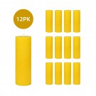 3 x 9 Inch Yellow Pillar Candles (12pcs/Case) Bulk