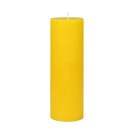3 x 9 Inch Yellow Pillar Candle