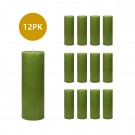 3 x 9 Inch Sage Green Pillar Candles (12pcs/Case) Bulk