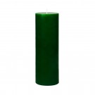 3 x 9 Inch Hunter Green Pillar Candle