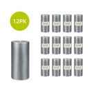 3 x 6 Inch Metallic Silver Pillar Candle (12pcs/Case) Bulk