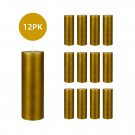 3 x 9 Inch Metallic Bronze Gold  Pillar Candles (12pcs/Case) Bulk