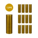 3 x 9 Inch Metallic Bronze Gold  Pillar Candles (12pcs/Case) Bulk
