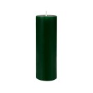 2 x 6 Inch Hunter Green Pillar Candle
