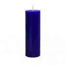 2 x 6 Inch Blue Pillar Candle