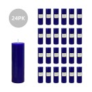2 x 6 Inch Blue Pillar Candle (24pcs/Case) Bulk