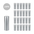 2 x 6 Inch Metallic Silver Pillar Candle (24pcs/Case) Bulk