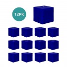 3 x 3 Inch Blue Square Pillar Candles (12pcs/Case) Bulk