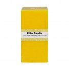 3 x 6 Inch Yellow Square Pillar Candle  (12pcs/Case) Bulk