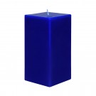 3 x 6 Inch Blue Square Pillar Candle