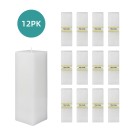 3 x 9" White Square Pillar Candle (12pcs/Case) Bulk