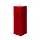 3 x 9 Inch Red Square Pillar Candle