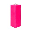 3 x 9 Inch Hot Pink Square Pillar Candle