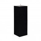 3 x 9 Inch Black Square Pillar Candle
