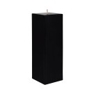 3 x 9 Inch Black Square Pillar Candle