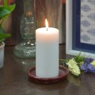 3 x 4 Inch White Pillar Candles - Set of 24