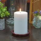 3 x 6  Inch  White Pillar Candle