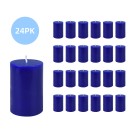 2 x 3 Inch Blue Pillar Candle (24pcs/Case) Bulk