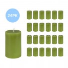2 x 3 Inch Sage Green Pillar Candle (24pcs/Case) Bulk